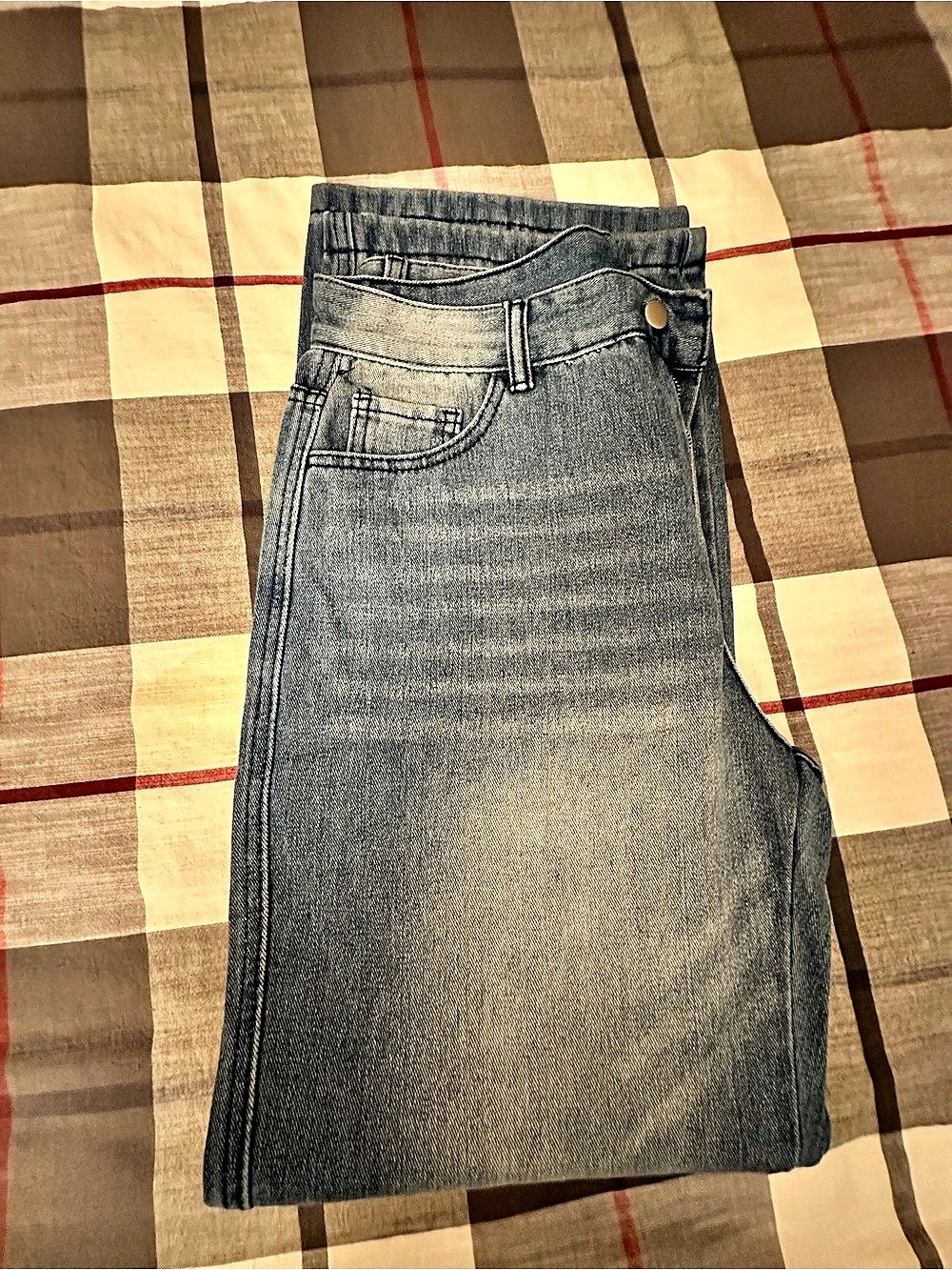 Blue Straight Leg Jeans Size Medium